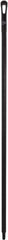 Vikan - 59 x 1-1/4" Polypropylene Squeegee Handle - European Threaded Connection, Black - Exact Industrial Supply