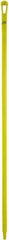 Vikan - 59 x 1-1/4" Polypropylene Squeegee Handle - European Threaded Connection, Yellow - Exact Industrial Supply