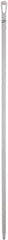 Vikan - 67 x 1-19/64" Polypropylene Squeegee Handle - European Threaded Connection, White - Exact Industrial Supply