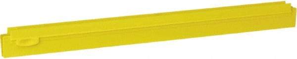 Vikan - 20" Rubber Blade Squeegee Refill - Double Edge, Yellow, Plastic Holder - Exact Industrial Supply