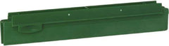 Vikan - 10" Rubber Blade Squeegee Refill - Double Edge, Green, Plastic Holder - Exact Industrial Supply