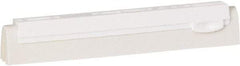Vikan - 10" Foam Rubber Blade Squeegee Refill - Double Edge, White, Plastic Holder - Exact Industrial Supply