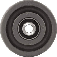 Caster Connection - 4 Inch Diameter x 2 Inch Wide, High Grade Nylon Caster Wheel - 1,000 Lb. Capacity, 2.2 Inch Hub Length, 1/2 Inch Axle Diameter, Sealed Precision Ball Bearing - Exact Industrial Supply