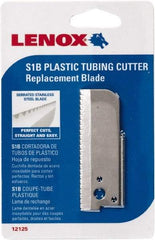 Lenox - Cutter Replacement Blade - Use with Lenox: 1212S1, Cuts PVC, CPVC, Pex, Polyethylene and Rubber Hose - Exact Industrial Supply