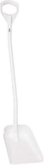 Vikan - 13-1/4" High Square Plastic Shovel - 39-7/8" Long D-Grip Handle - Exact Industrial Supply
