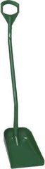 Vikan - 13-1/4" High Square Plastic Shovel - 39-7/8" Long D-Grip Handle - Exact Industrial Supply