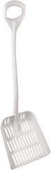 Vikan - 14-3/4" High Square Plastic Shovel - 32-5/8" Long D-Grip Handle - Exact Industrial Supply