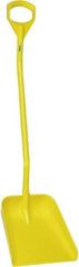 Vikan - 14-3/4" High Square Plastic Shovel - 39" Long D-Grip Handle - Exact Industrial Supply
