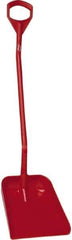 Vikan - 14-3/4" High Square Plastic Shovel - 39" Long D-Grip Handle - Exact Industrial Supply