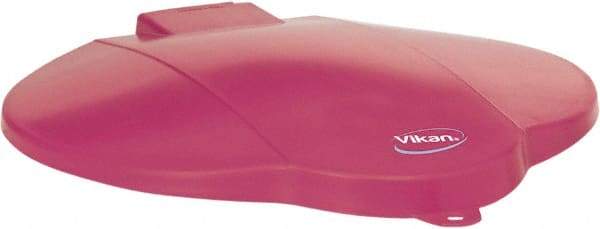 Vikan - 3 Gal Polypropylene Pail Lid - Pink, For Use with 5686 - Exact Industrial Supply