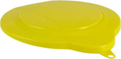 Vikan - 1.5 Gal Polypropylene Pail Lid - Yellow, For Use with 5693 - Exact Industrial Supply