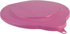 Vikan - 1.5 Gal Polypropylene Pail Lid - Pink, For Use with 5688 - Exact Industrial Supply