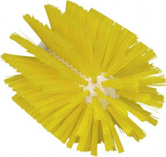 Vikan - 4" Diam Polyester Tube Brush - 6-1/2" OAL, 5-1/4" Head Length, Polypropylene Handle - Exact Industrial Supply