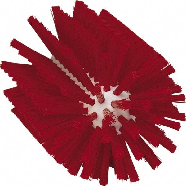 Vikan - 3" Diam Polyester Tube Brush - 6-1/4" OAL, 5-1/4" Head Length, Polypropylene Handle - Exact Industrial Supply