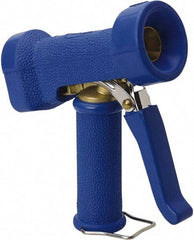 Vikan - Garden Hose Trigger Pistol Nozzle - Brass, Stainless Steel, Rubber - Exact Industrial Supply