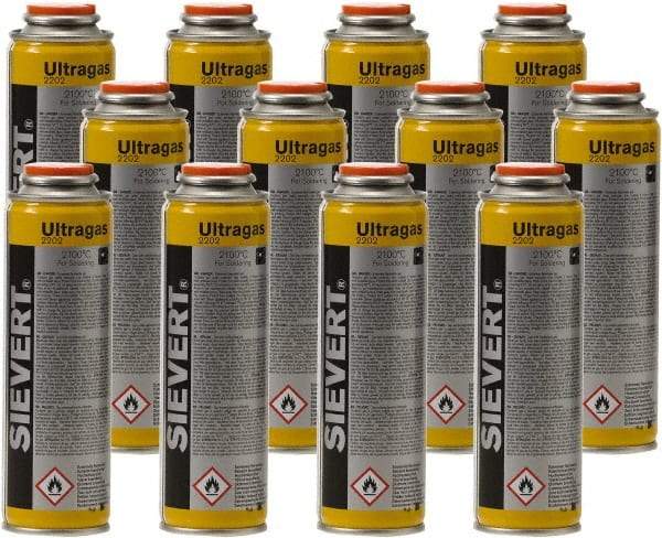Sievert - Butane, Propane, Acetone, Propene, 60g Ultragas Cartridge - For Use with 3380-93, 3380-94 - Exact Industrial Supply