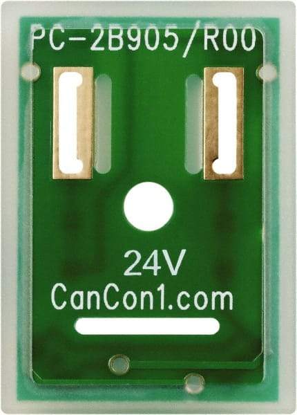 Canfield Connector - Solenoid Valve Interposed Lighted Wafer Indicator Light - Use with DIN Type Coil - Exact Industrial Supply