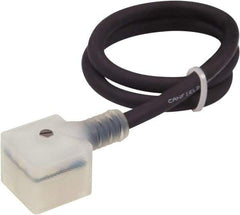 Canfield Connector - Solenoid Valve Connector/Gasket/Cord Assembly - Use with Solenoid Valves - Exact Industrial Supply