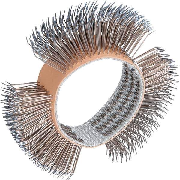 Dynabrade - 4" OD, Straight Filament Wheel Brush - 3/4" Face Width - Exact Industrial Supply