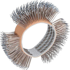 Dynabrade - 4" OD, Straight Filament Wheel Brush - 3/4" Face Width - Exact Industrial Supply