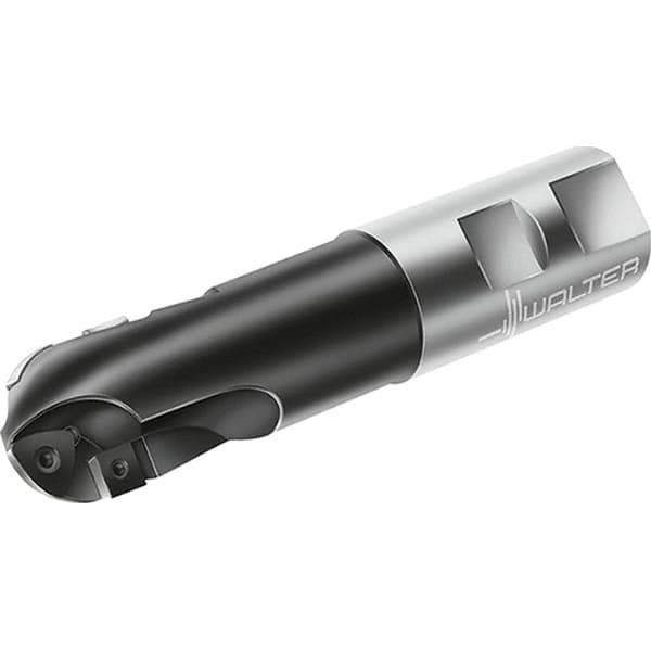 Walter - 40mm Cut Diam, 51mm Max Depth of Cut, 40mm Shank Diam, 190mm OAL, Indexable Ball Nose End Mill - 9,500 Max RPM - Exact Industrial Supply