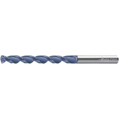 Walter-Titex - 10mm 140° Solid Carbide Jobber Drill - TiAlN Finish, Right Hand Cut, 133mm OAL - Exact Industrial Supply