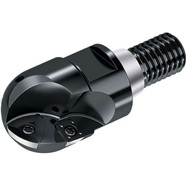 Walter - 40mm Cut Diam, 41mm Max Depth of Cut, 36mm Shank Diam, 100mm OAL, Indexable Ball Nose End Mill - 11,900 Max RPM - Exact Industrial Supply