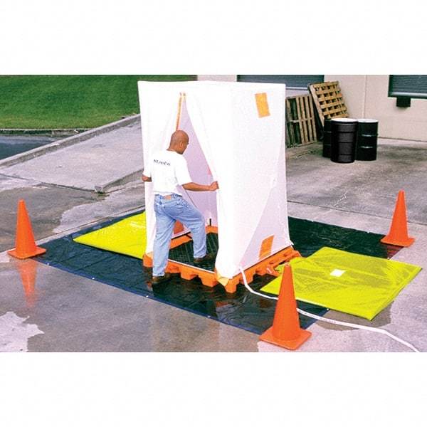 UltraTech - 176 Gal Sump, 6,000 Lb Capacity, Linear Low-Density Polyethylene Decon Deck, Hospital Model - 61-1/4" Long x 52" Wide x 5-3/4" High - Exact Industrial Supply