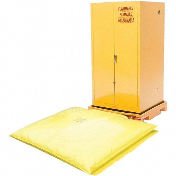 UltraTech - 93 Gal Sump, 1,500 Lb Capacity, 1 Drum, Polyethylene Safety Cabinet Bladder System - 37-3/4" Long x 37.75" Wide x 6-1/4" High - Exact Industrial Supply