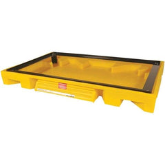UltraTech - 111 Gal Sump, 3,000 Lb Capacity, 2 Drum, Polyethylene Safety Cabinet Bladder System - 63" Long x 38.5" Wide x 6-1/4" High - Exact Industrial Supply