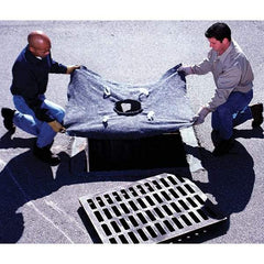 UltraTech - 4' Long x 3' Wide, Ultra X-TEX Recycled Drain Guard - Black, Use for Stormwater/Construction Compliance - Exact Industrial Supply