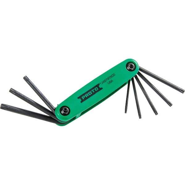 Stanley - 1 Piece T10 to T40 Brass Torx Key Set - T50 Torx Size - Exact Industrial Supply