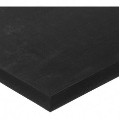 Value Collection - 6" Long, 6" Wide, Viton Rubber Foam Sheet - 75A Durometer, Black, -10 to 400°F, 1,000 psi Tensile Strength, Plain Backing - Exact Industrial Supply