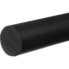 Value Collection - 5' Long, Standard Round EPDM Cord - 1/2" Diam, Black - Exact Industrial Supply