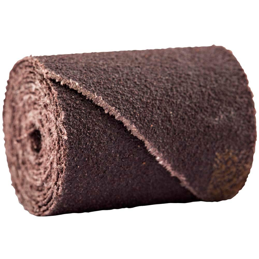 Norton - 3/4" Max Roll Diam x 1" OAL, 120 Grit Aluminum Oxide Straight Cartridge Roll - Exact Industrial Supply