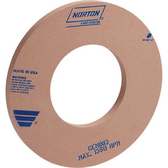 Norton - Centerless & Cylindrical Grinding Wheels; Wheel Diameter (Inch): 20 ; Wheel Width (Inch): 2 ; Hole Size (Inch): 8 ; Wheel Type Number: Type 1 ; Abrasive Material: Aluminum Oxide ; Grade: Medium - Exact Industrial Supply