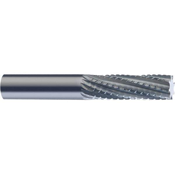 SGS - 2mm Diam, 6mm LOC, Square End, Solid Carbide Diamond Pattern Router Bit - Right Hand Cut, 38mm OAL, Use on Carbon Composite - Exact Industrial Supply