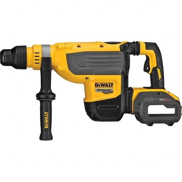 DeWALT - 60 Volt 1-7/8" SDS Max Chuck Cordless Rotary Hammer - 1,350 to 2,705 BPM, 177 to 355 RPM, Reversible - Exact Industrial Supply