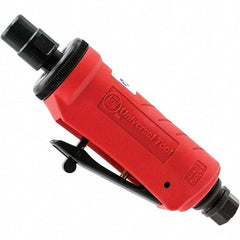 Universal Tool - 1/4" Collet, Straight Handle, Air Straight Die Grinder - Rear Exhaust, 4 CFM, 0.5 hp, 90 psi, 1/4" Inlet - Exact Industrial Supply