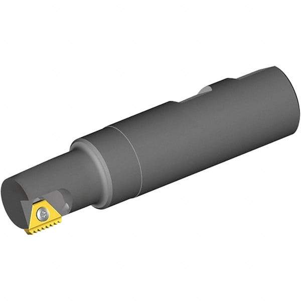 Vargus - 0.669" Cut Diam, 1.14" Max Depth of Cut, 5/8" Shank Diam, Internal/External Indexable Thread Mill - Insert Style 3B, 3/8" Insert Size, 1 Insert, Toolholder Style BTMNC, 3.15" OAL - Exact Industrial Supply