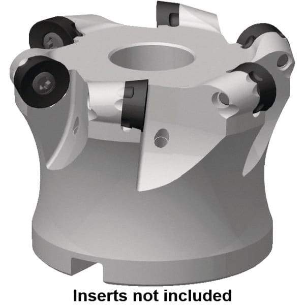 Kennametal - 40mm Cut Diam, 5mm Max Depth, 22mm Arbor Hole, 7 Inserts, RP.. 10T3 Insert Style, Indexable Copy Face Mill - 7713VR10 Cutter Style, 39,500 Max RPM, 40mm High, Through Coolant, Series 7713 - Exact Industrial Supply