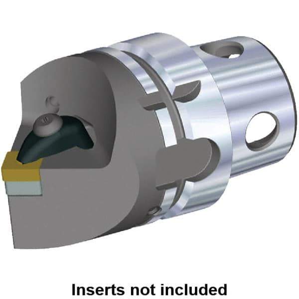 Kennametal - Insert Style SN.. 120408, SN.. 432, 70mm Head Length, Neutral Cut, Internal/External Modular Threading Cutting Unit Head - System Size KM4X63, Series Kenclamp - Exact Industrial Supply
