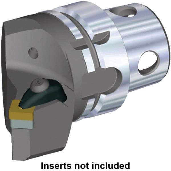 Kennametal - Insert Style SN.. 120408, SN.. 432, 70mm Head Length, Left Hand Cut, Internal/External Modular Threading Cutting Unit Head - System Size KM4X63, 43mm Center to Cutting Edge, Series Kenclamp - Exact Industrial Supply