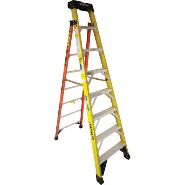 Werner - Step Ladders Type: Step Ladder Height (Feet): 8 - Exact Industrial Supply