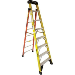 Werner - Step Ladders Type: Step Ladder Height (Feet): 8 - Exact Industrial Supply