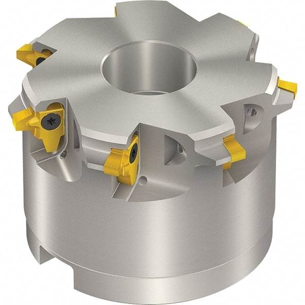 Vargus - 3.15" Cut Diam, 11.811" Max Depth of Cut, 1" Shank Diam, Internal/External Indexable Thread Mill - Insert Style 3LI, 3/8" Insert Size, 7 Inserts, Toolholder Style TM SC-D, 2.16" OAL - Exact Industrial Supply