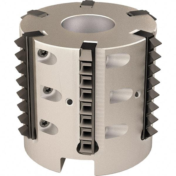 Vargus - 57.94mm Cut Diam, 200mm Max Hole Depth, 27mm Shank Diam, Internal/External Indexable Thread Mill - Insert Style R41, 6 Inserts, Toolholder Style RTMC-D, 50mm OAL - Exact Industrial Supply