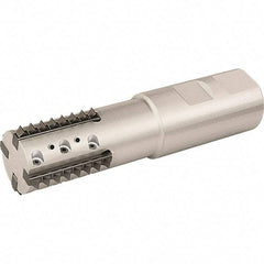 Vargus - 24.5mm Cut Diam, 43mm Max Hole Depth, 25mm Shank Diam, Internal/External Indexable Thread Mill - Insert Style R41, 2 Inserts, Toolholder Style RTMC, 104mm OAL - Exact Industrial Supply