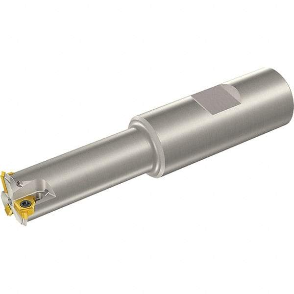 Vargus - 0.72" Cut Diam, 1.8" Max Depth of Cut, 3/4" Shank Diam, Internal/External Indexable Thread Mill - Insert Style 5LI, 3 Inserts, Toolholder Style TM SC W, 4.016" OAL - Exact Industrial Supply