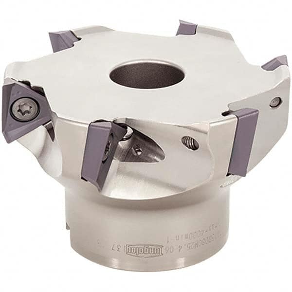 Tungaloy - 4" Cut Diam, 1-1/2" Arbor Hole Diam, Indexable Square-Shoulder Face Mill - Exact Industrial Supply